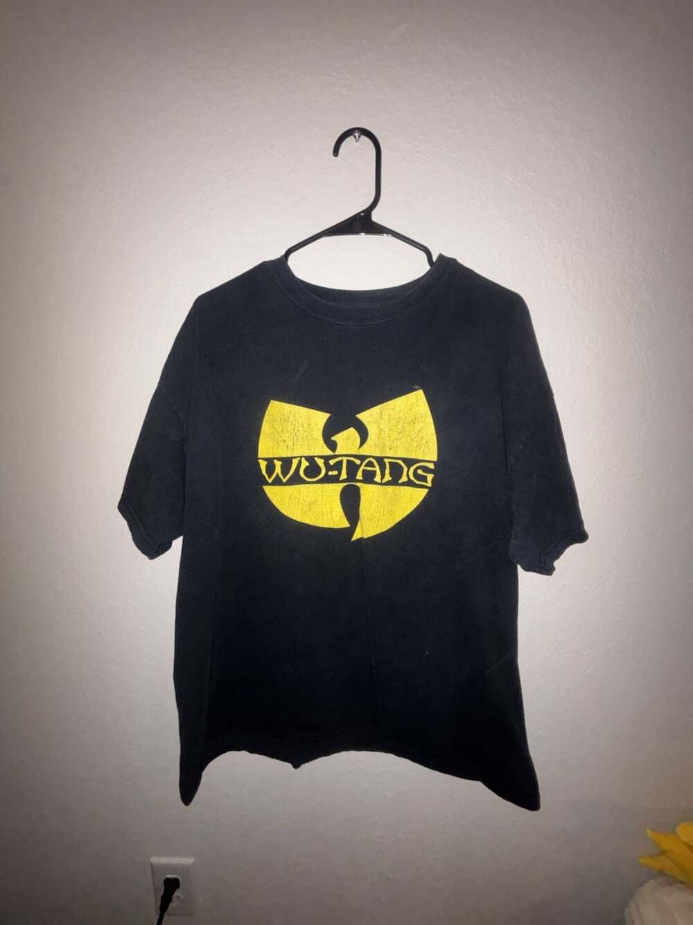 Wu-Tang Clan Classic Yellow Logo Black Graphic T-Shirt